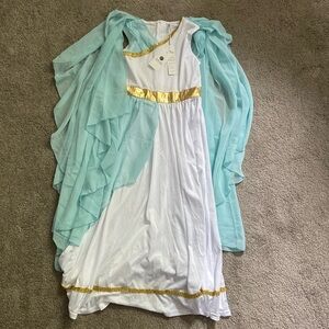 Girls goddess dress age 8